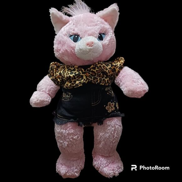 Pink kitty Cat Plush Large Build A Bear 18 clothes Sassy Princess Collec… - Picture 2 of 10